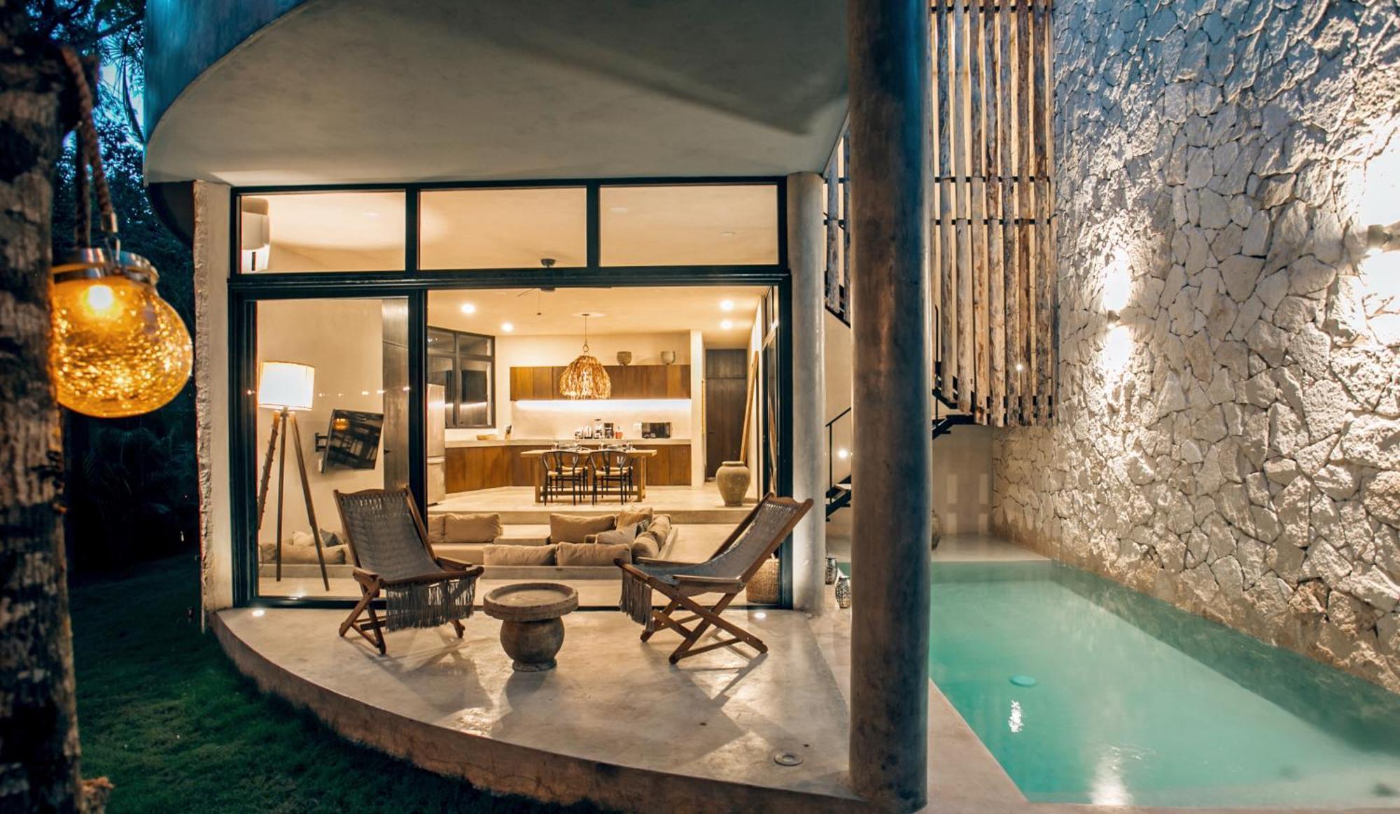 Jungle Boho Villa - Private Pool - Concierge 6B 툴룸 외부 사진