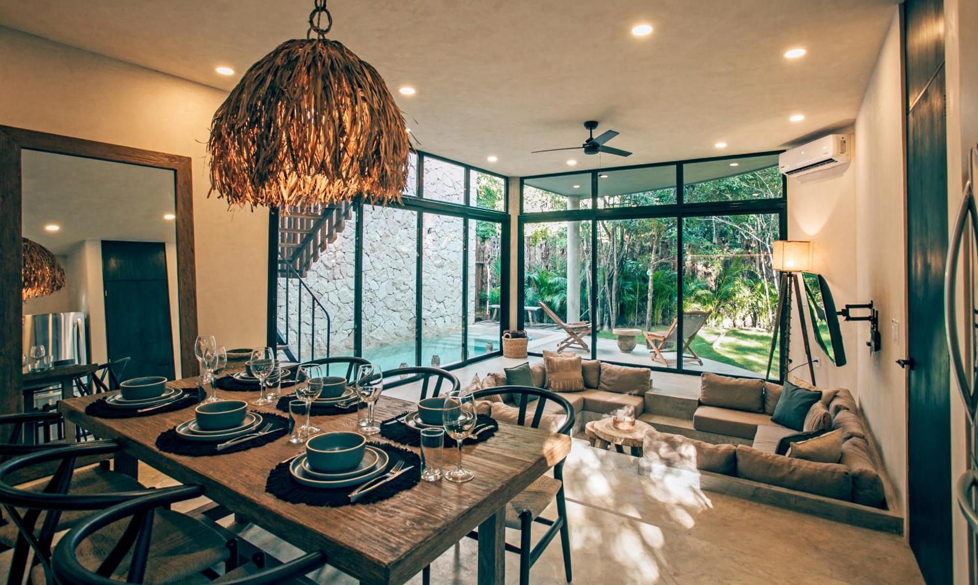 Jungle Boho Villa - Private Pool - Concierge 6B 툴룸 외부 사진